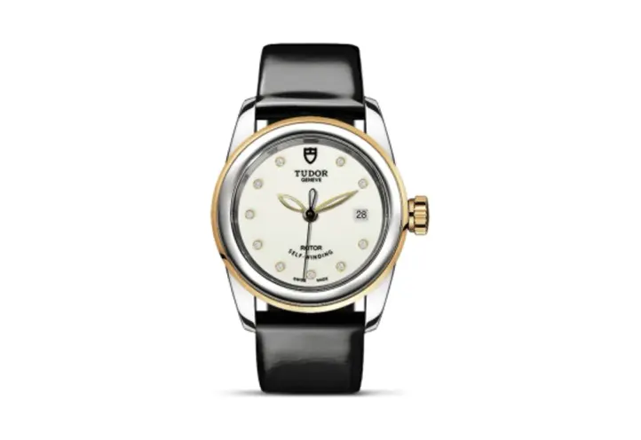 Tudor Glamour Date 26 Stainless Steel / Yellow Gold / Opaline-Diamond / Strap