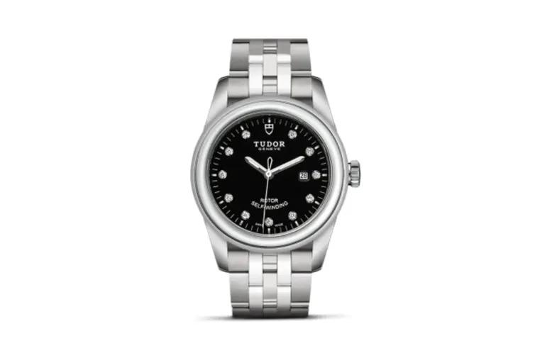 Tudor Glamour Date 31 Stainless Steel / Black-Diamond / Bracelet