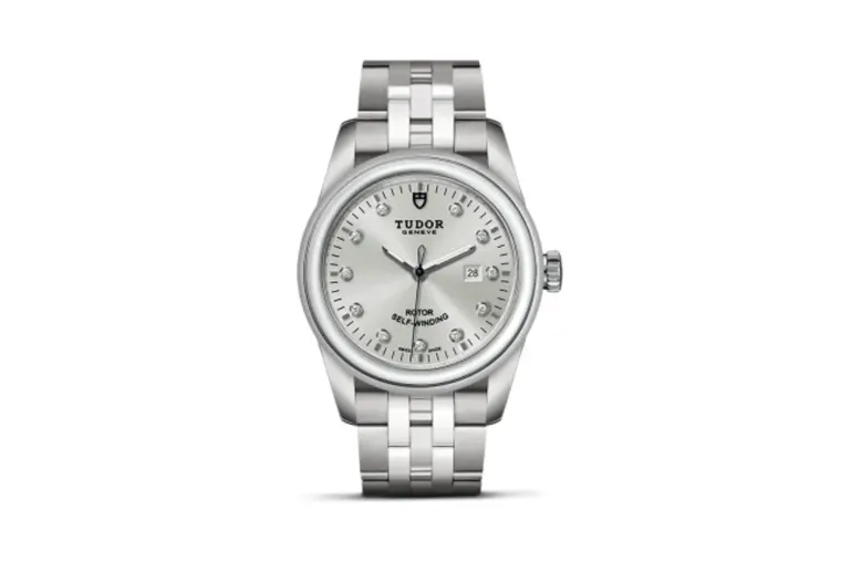 Tudor Glamour Date 31 Stainless Steel / Silver-Diamond / Bracelet