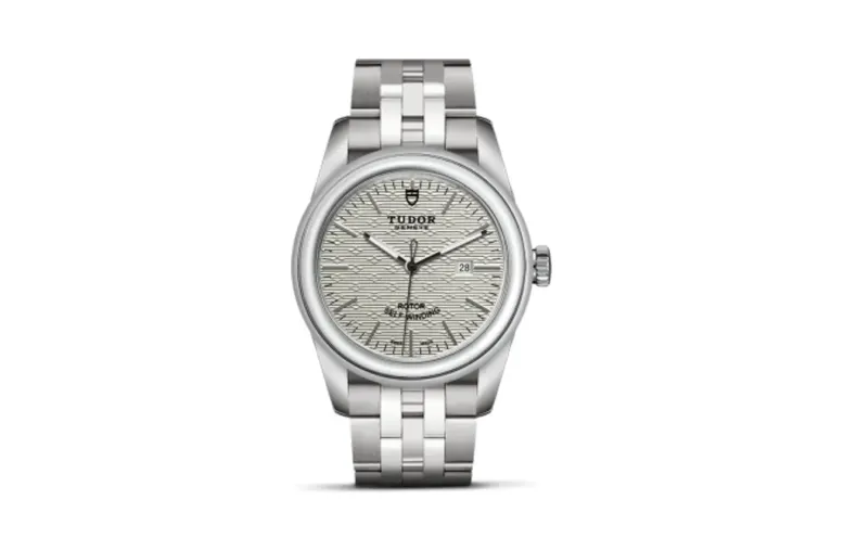 Tudor Glamour Date 31 Stainless Steel / Jacquard Silver / Bracelet