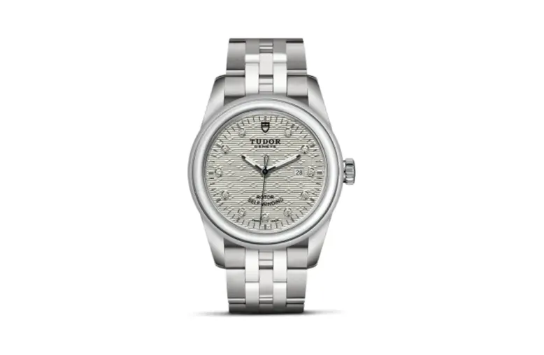 Tudor Glamour Date 31 Stainless Steel / Jacquard Silver-Diamond / Bracelet