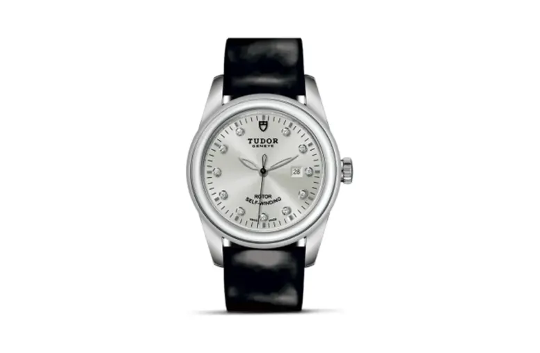 Tudor Glamour Date 31 Stainless Steel / Silver-Diamond / Strap
