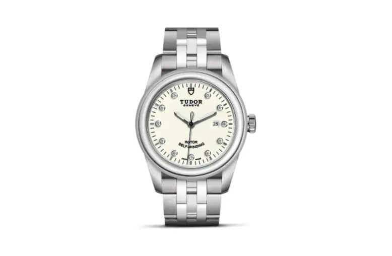Tudor Glamour Date 31 Stainless Steel / Opaline-Diamond / Bracelet