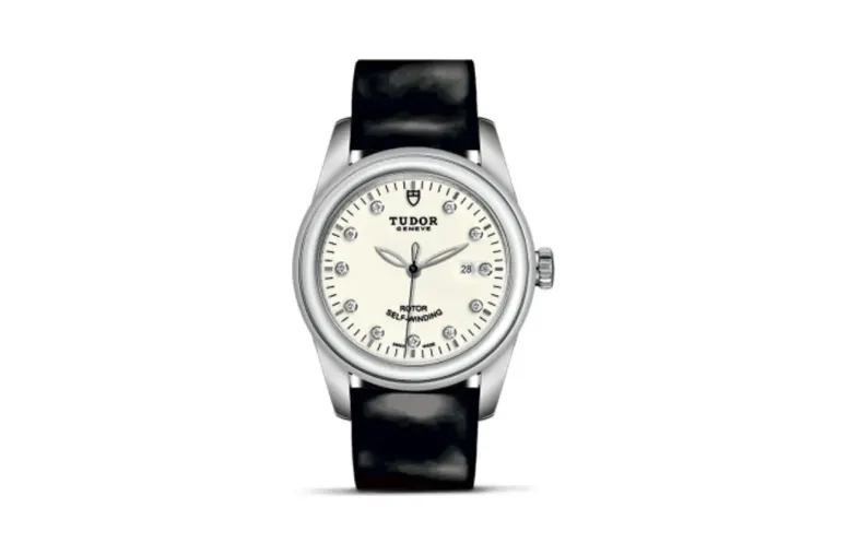 Tudor Glamour Date 31 Stainless Steel / Opaline-Diamond / Strap