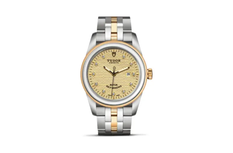 Tudor Glamour Date 31 Stainless Steel / Yellow Gold / Jacquard Champagne-Diamond / Bracelet