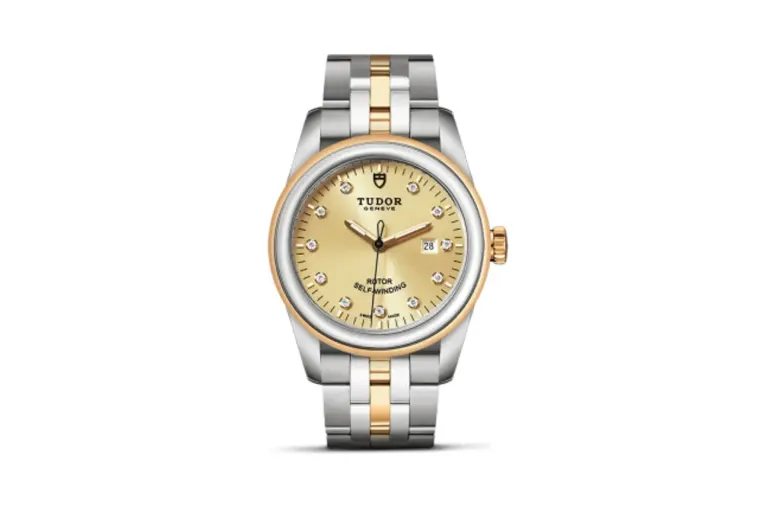 Tudor Glamour Date 31 Stainless Steel / Yellow Gold / Champagne-Diamond / Bracelet