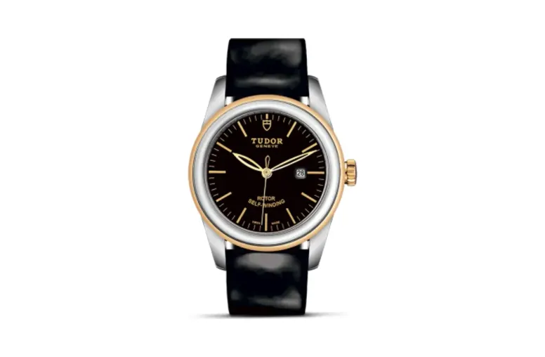 Tudor Glamour Date 31 Stainless Steel / Yellow Gold / Black / Strap