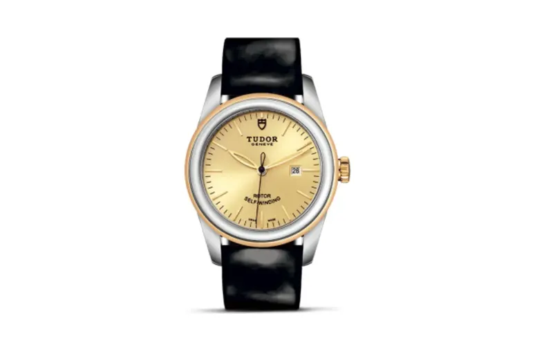 Tudor Glamour Date 31 Stainless Steel / Yellow Gold / Champagne / Strap