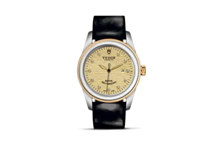 Tudor Glamour Date 31 Stainless Steel / Yellow Gold / Jacquard Champagne-Diamond / Strap