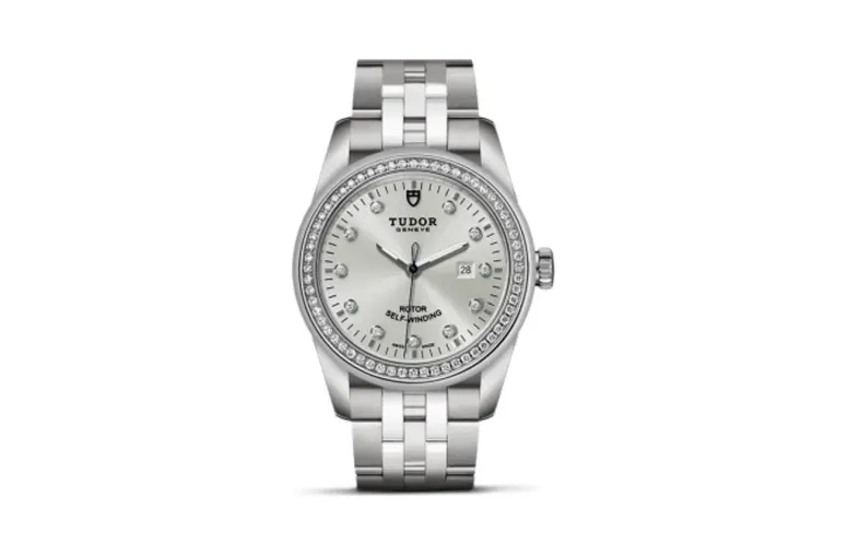 Tudor Glamour Date 31 Stainless Steel / Diamond / Silver-Diamond / Bracelet