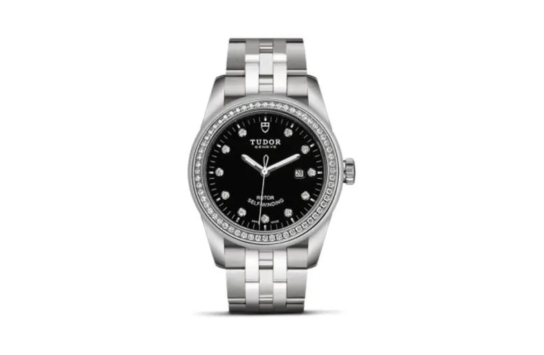 Tudor Glamour Date 31 Stainless Steel / Diamond / Black-Diamond / Bracelet