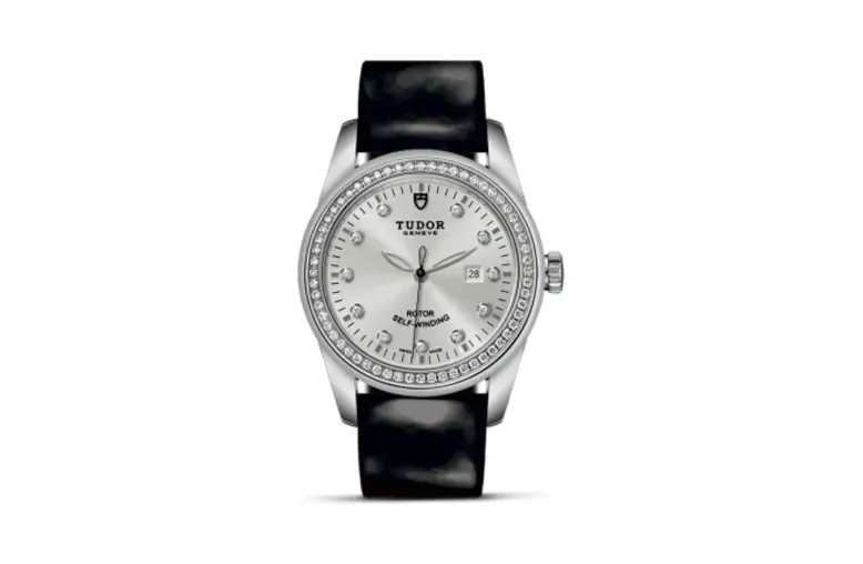 Tudor Glamour Date 31 Stainless Steel / Diamond / Silver-Diamond / Strap