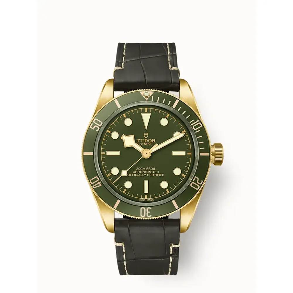 Tudor Black Bay 58 18K, 39mm yellow gold case, Green dial