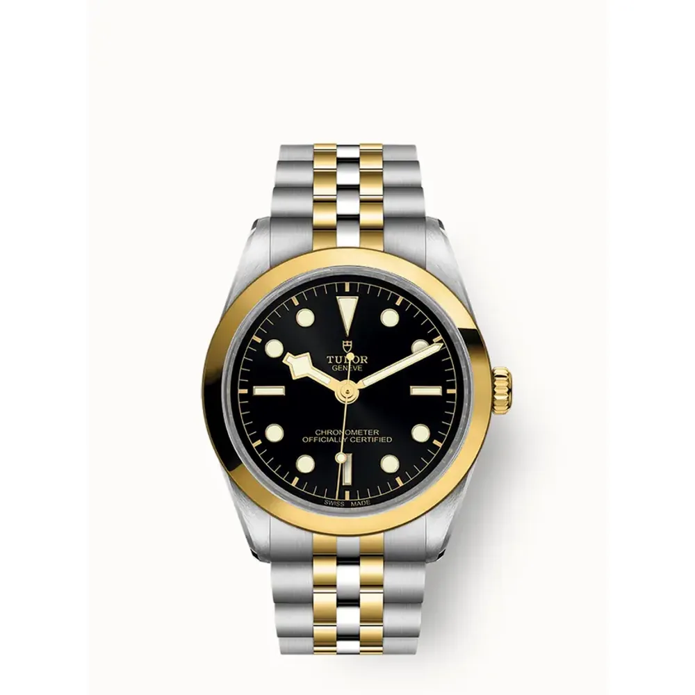 Tudor Black Bay One 36 S&G, 36mm steel and yellow gold case, Yellow gold bezel