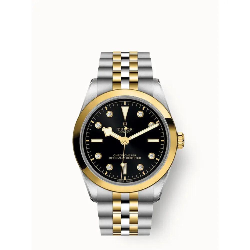 Tudor Black Bay One 36 S&G, 36mm steel and yellow gold case, Diamond-set dial