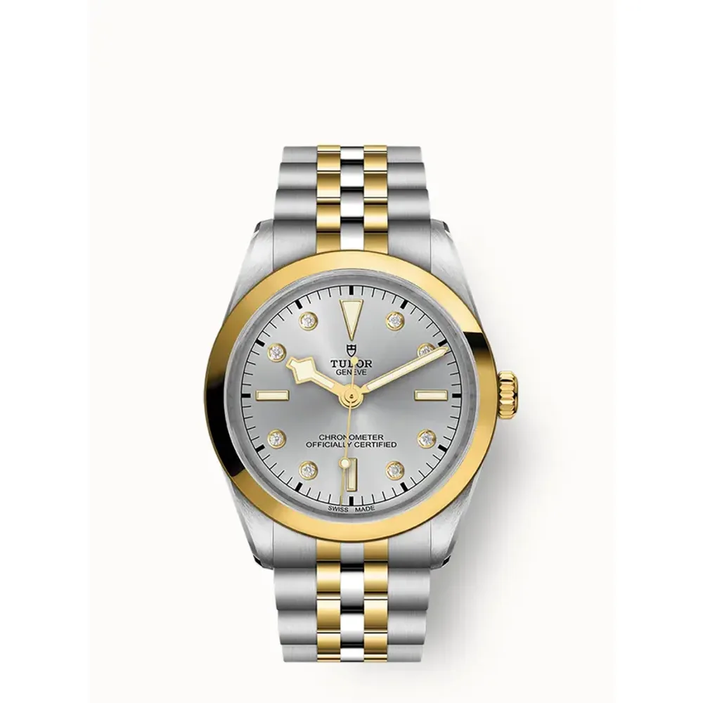 Tudor Black Bay One 36 S&G, 36mm steel and yellow gold case, Diamond-set dial