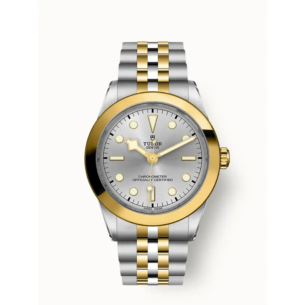 Tudor Black Bay One 39 S&G, 39mm steel case, Yellow gold bezel