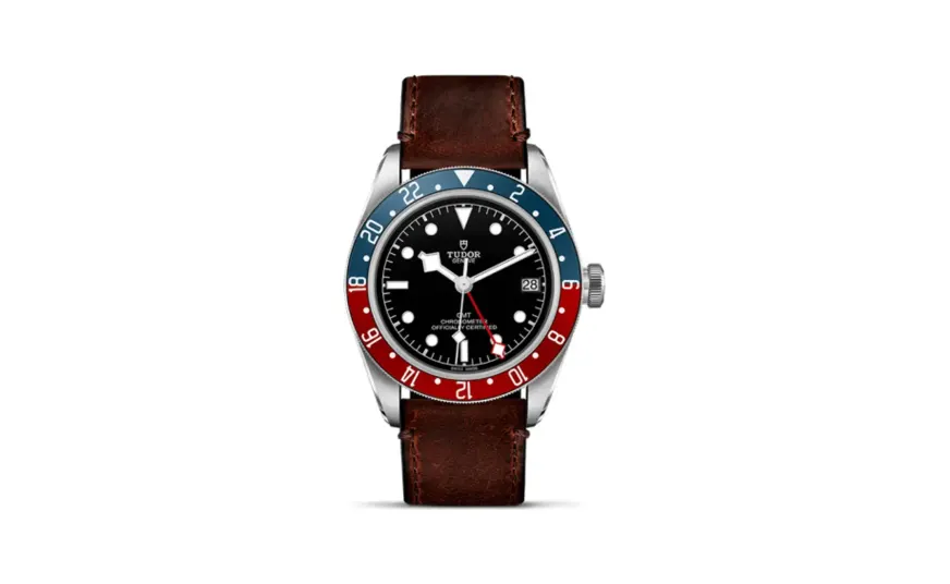 Tudor Black Bay GMT Stainless Steel / Black / Pepsi / Leather