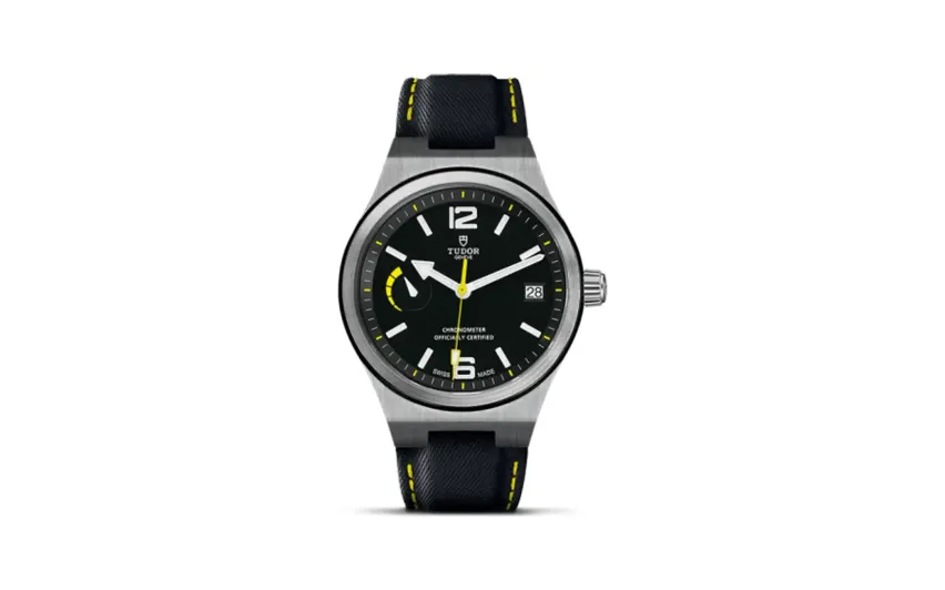 Tudor North Flag Stainless Steel / Black / Strap