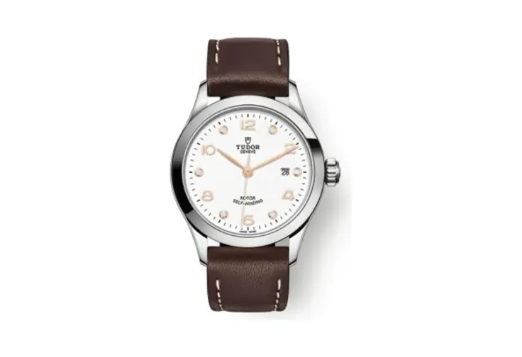 Tudor 1926 28 Stainless Steel / White - Diamond / Strap