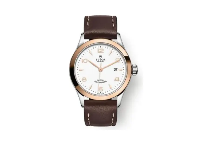 Tudor 1926 28 Stainless Steel / Rose Gold / White / Strap