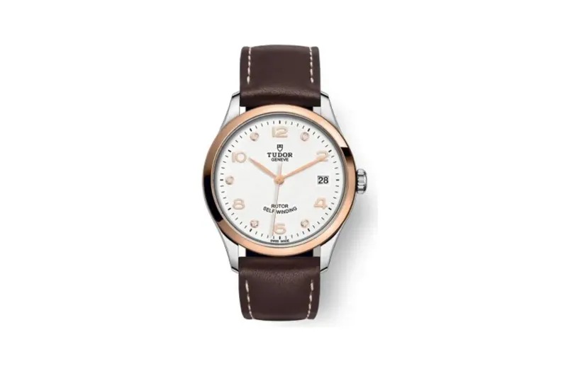 Tudor 1926 36 Stainless Steel / Rose Gold / White - Diamond / Strap