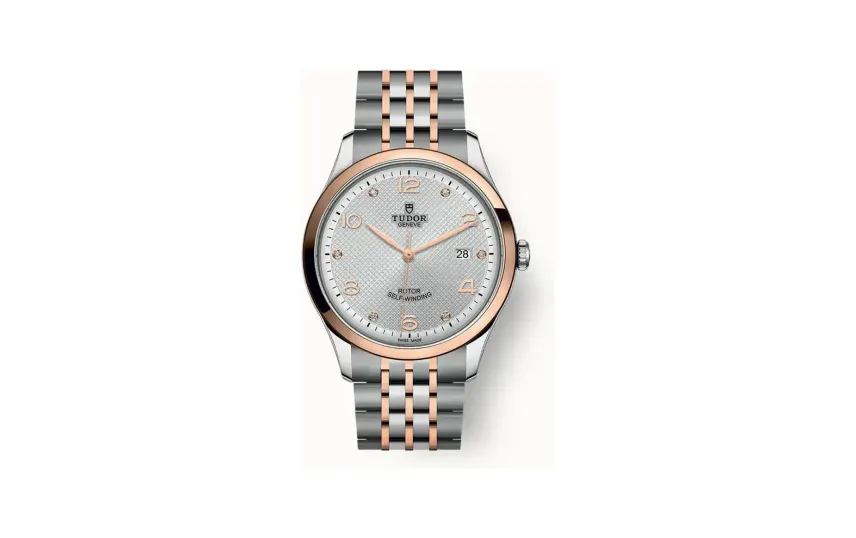 Tudor 1926, 41mm steel case, Rose gold bezel
