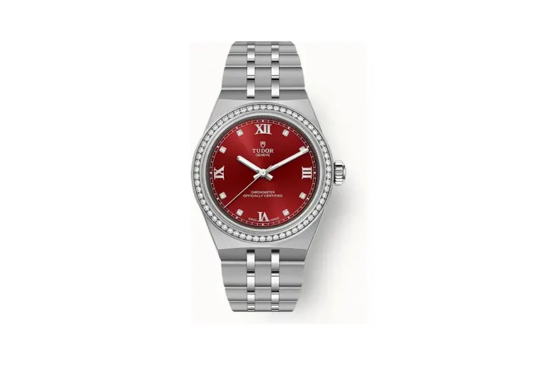 Tudor Royal, 30mm steel case, Burgundy dial