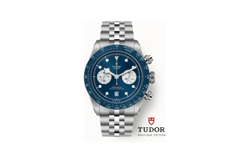 Tudor Black Bay Chrono, 41mm steel case, Steel bracelet