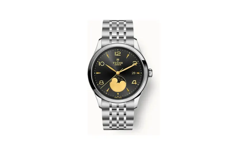 Tudor 1926 Luna, 39mm steel case, Moon phase indicator